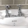 Silverdale Victorian Cloakroom Basin Pillar Taps Chrome 2 Silverdale Victorian Cloakroom Basin Pillar Taps Chrome -Espaces Bain Shop vctbscplchrl