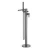 Venice Giro Gunmetal Grey Freestanding Bath Shower Mixer 1 Venice Giro Gunmetal Grey Freestanding Bath Shower Mixer -Espaces Bain Shop ven721g l