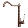 Venice Traditional Single Lever Kitchen Mixer Tap With Swivel Spout - Brushed Copper 1 Venice Traditional Single Lever Kitchen Mixer Tap With Swivel Spout - Brushed Copper -Espaces Bain Shop venkt36 l