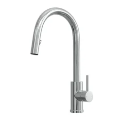 Venice Chrome Kitchen Sink Mixer With Concealed Pull Out Hose And Spray Head -Espaces Bain Shop vnksm456 d1