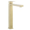 Crosswater Verge Tall Monobloc Basin Mixer Brushed Brass -Espaces Bain Shop vr112dnfl