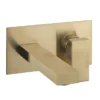 Crosswater Verge Wall Mounted (2TH) Basin Mixer Brushed Brass -Espaces Bain Shop vr121wnflrg