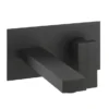 Crosswater Verge Wall Mounted (2TH) Basin Mixer Matt Black -Espaces Bain Shop vr121wnm lrg