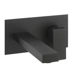 Crosswater Verge Wall Mounted (2TH) Basin Mixer Matt Black