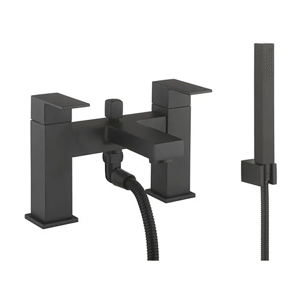 Crosswater Verge Bath Shower Mixer With Shower Kit Matt Black 3 Crosswater Verge Bath Shower Mixer With Shower Kit Matt Black