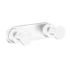 Venice White Double Hook -Espaces Bain Shop vwhia06 l1