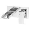 Monza Waterfall Wall Mounted Bath Filler - Chrome -Espaces Bain Shop wf016 detail1