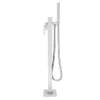 Monza Waterfall Floor Mounted Freestanding Bath Shower Mixer - Chrome -Espaces Bain Shop wf04 d5