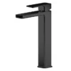 Toreno Square Black High Rise Mono Basin Mixer -Espaces Bain Shop win470 l