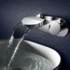 Crosswater Water Circle Wall Mounted 2 Hole Set Basin Mixer -Espaces Bain Shop wo121wnc d1