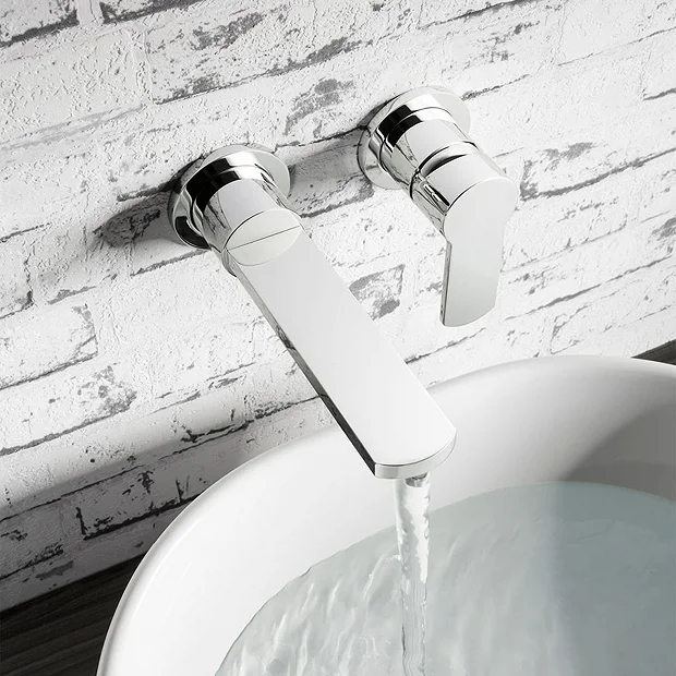 Crosswater - Wisp Wall Mounted 2 Hole Set Basin Mixer 3 Crosswater - Wisp Wall Mounted 2 Hole Set Basin Mixer