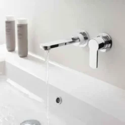 Crosswater - Wisp Wall Mounted 2 Hole Set Basin Mixer 7 Crosswater - Wisp Wall Mounted 2 Hole Set Basin Mixer -Espaces Bain Shop wp121wnc d1