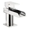 Crosswater - Water Square Mini Monobloc Basin Mixer Tap -Espaces Bain Shop ws114dnc l
