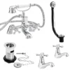 Nuie Traditional Viscount Bath Shower Mixer Pack - Chrome 2 Nuie Traditional Viscount Bath Shower Mixer Pack - Chrome -Espaces Bain Shop x378 n l